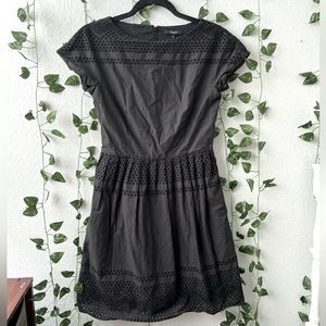 Madewell Black Eyelet Dress